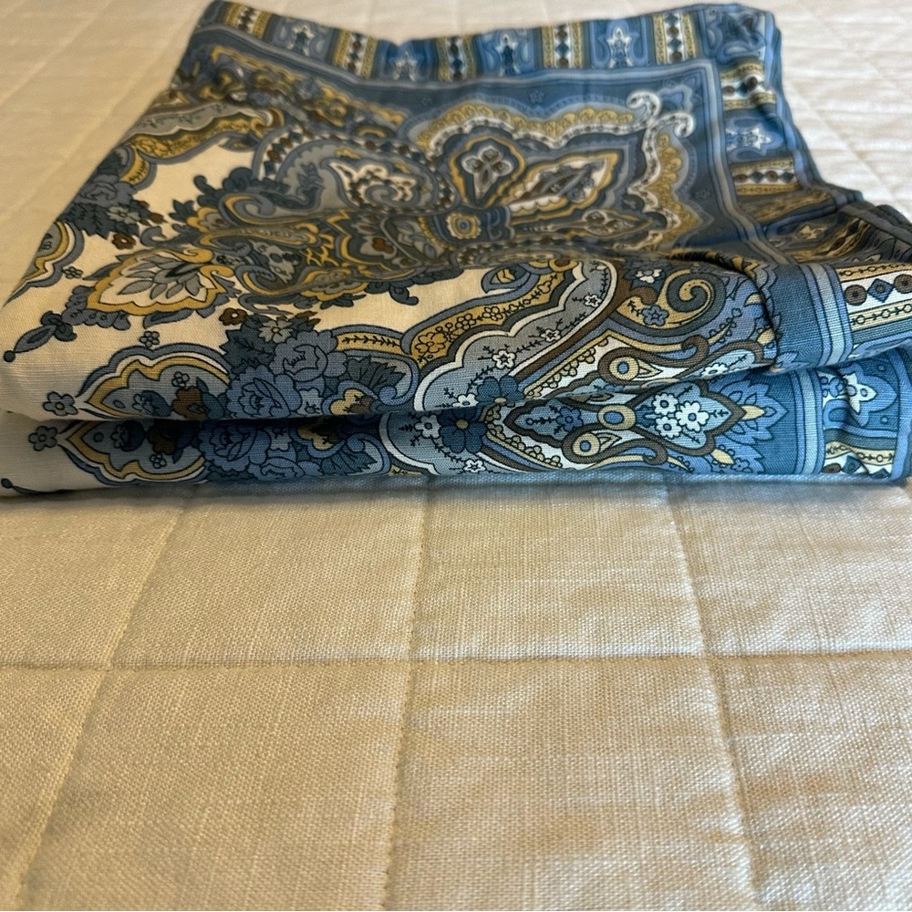 Pottery Barn Mansfield Blue Paisely Square Pillow Covers - Picture 12 of 15
